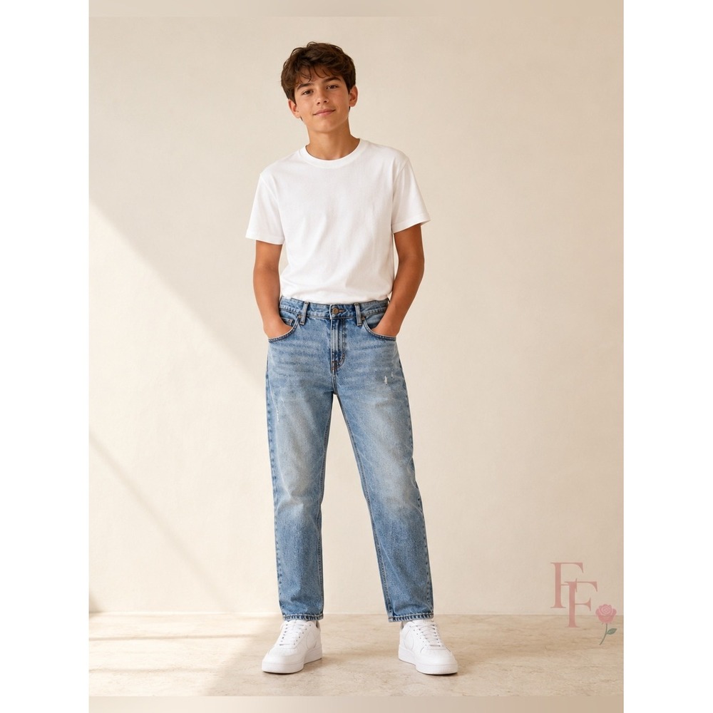 GAP Kids Easy Taper Jeans Size 16 Light Wash Denim Boys